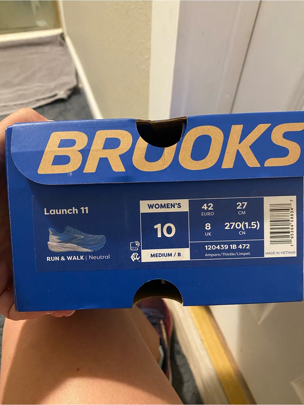 Brooks Launch 11 Women's Running Shoes in Amparo/Thistle/Limpet (Blue/Purple)